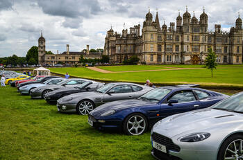 Lined up in front of Burghley House